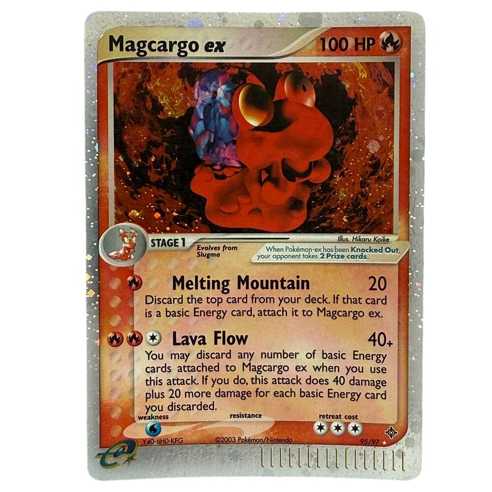 Pokémon TCG Magcargo ex 95/97 EX Dragon 2003 E-Reader Holo Foil Ultra Rare MP-LP